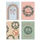 Boho Christmas Greeting Cards Boxed Set – 24 Holiday Notecards Featuring Peaceful and Retro Designs, Perfect for Sending Stylish and Unique Festive Wishes